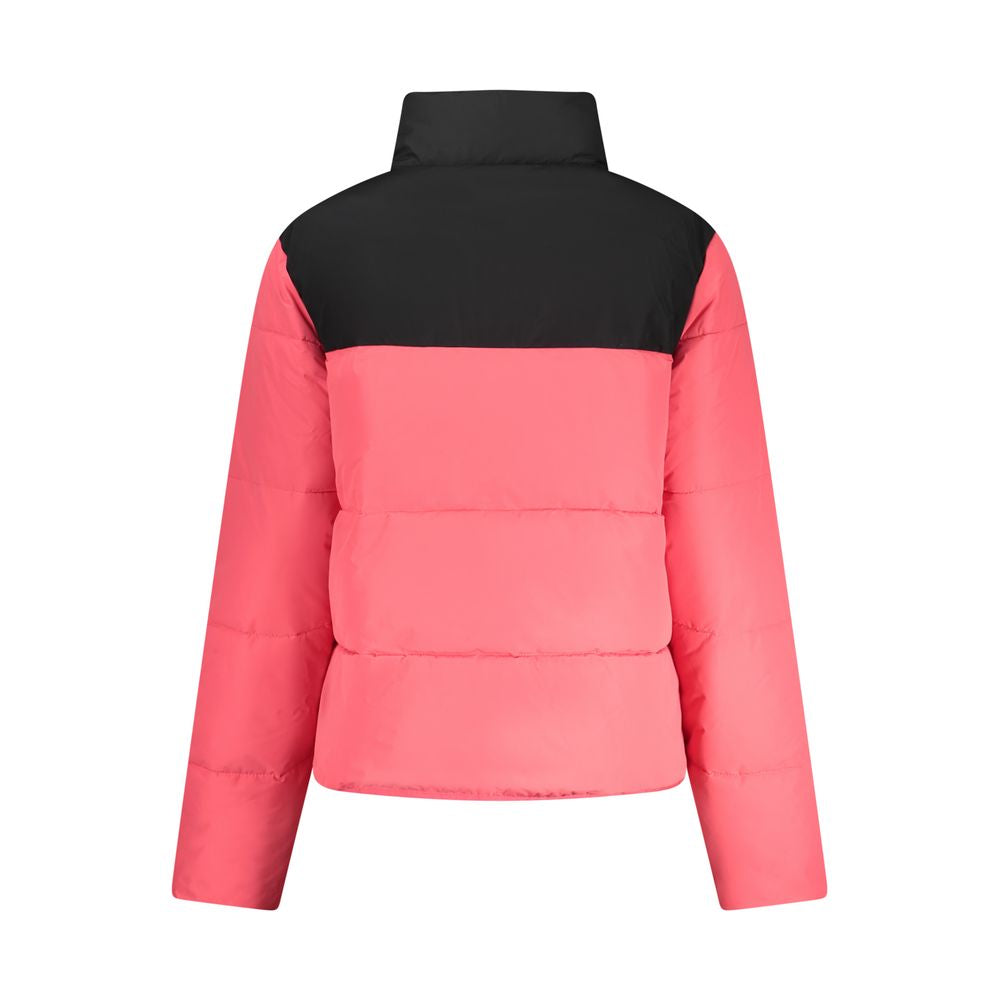 Pink Polyamide Jackets & Coat