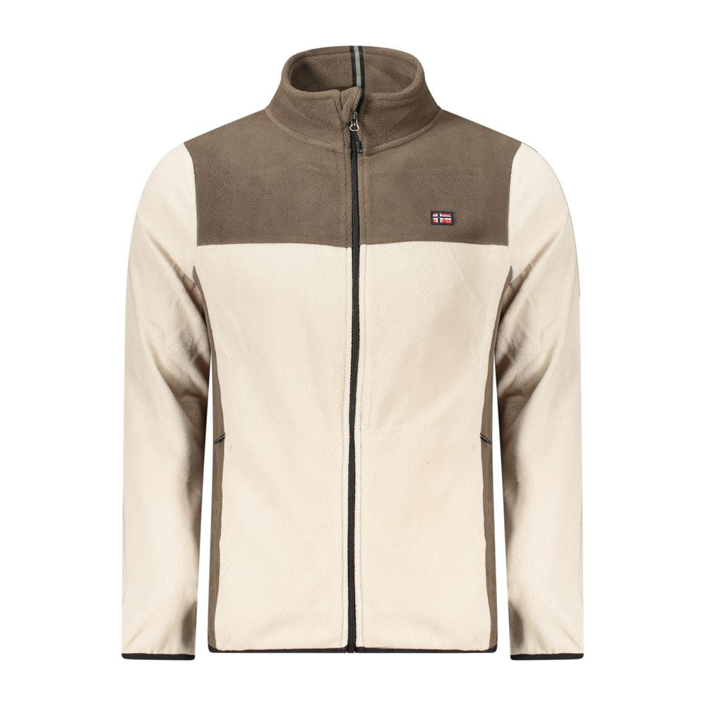 Beige Polyester Sweatshirt
