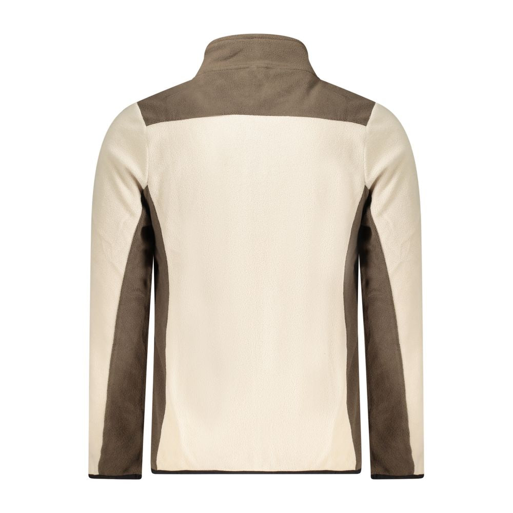 Beige Polyester Sweatshirt