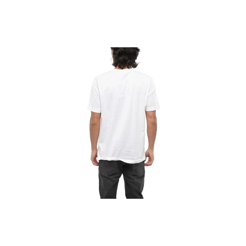 White Cotton Men's T-Shirt