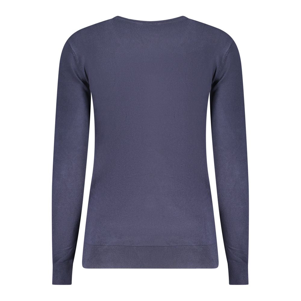 Blu Viscose Women Sweater