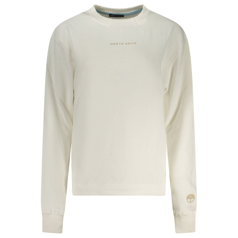 White Cotton Women's Sweatshirt