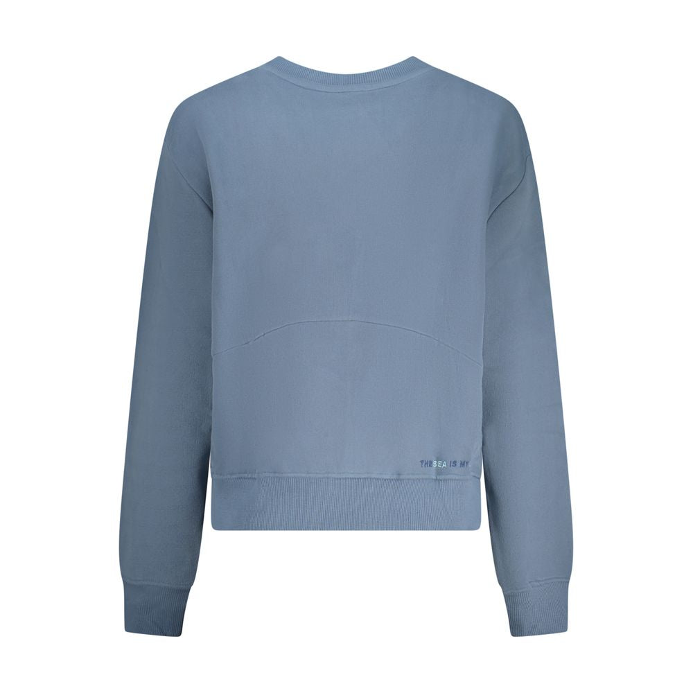 Blu Cotton Women Sweatshirt