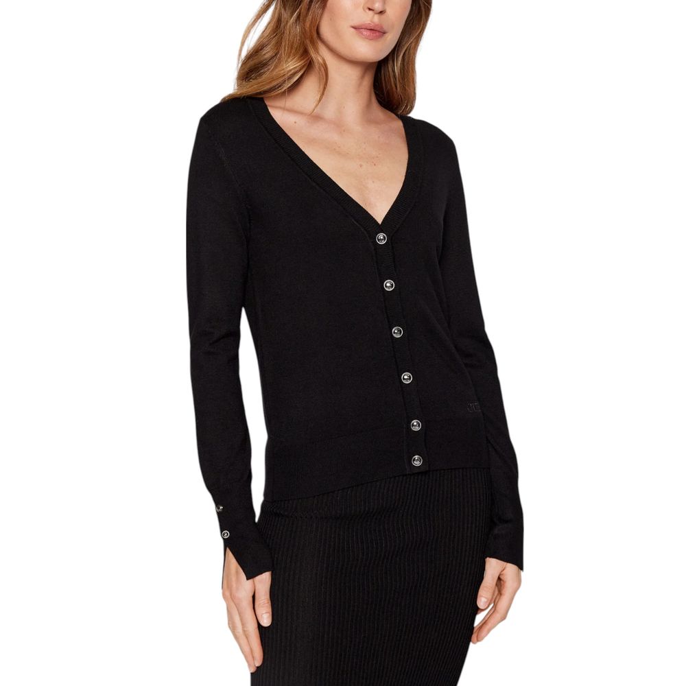 Black Viscose Cardigan