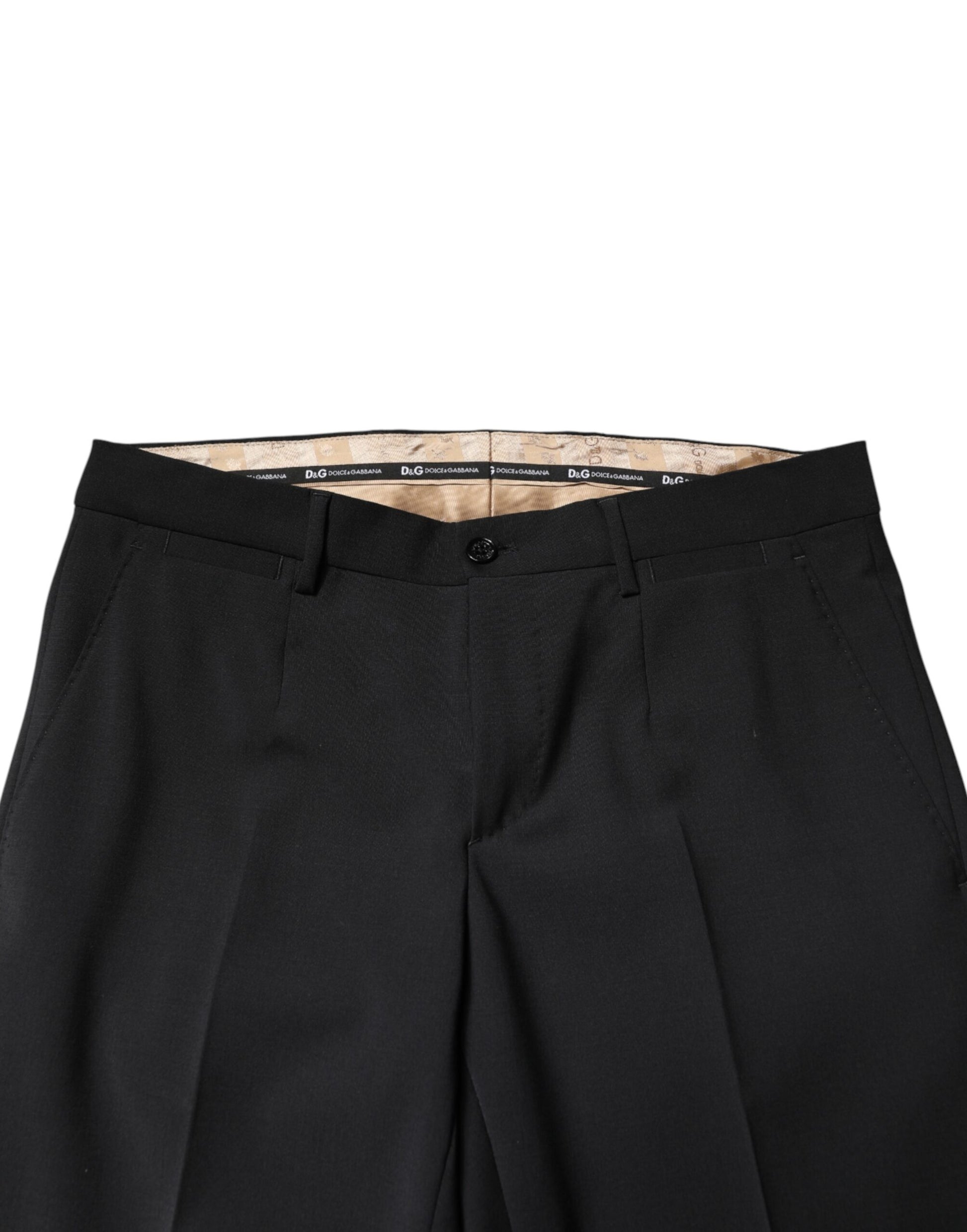 Black Wool Formal Dress Men Trouser Pants