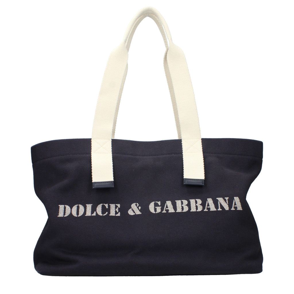Blue Fabric Shoulder Bag