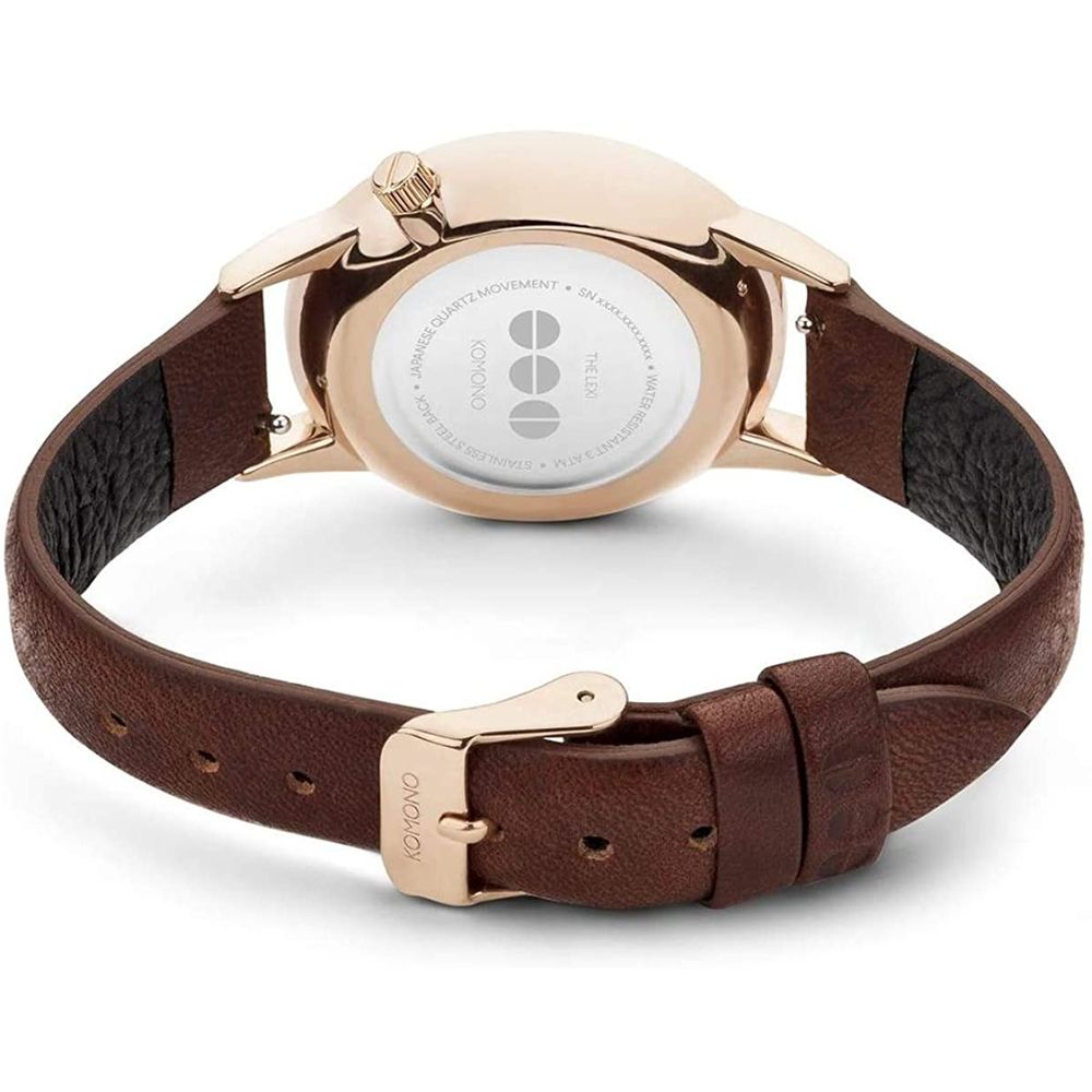 Red Leather Dress Watch