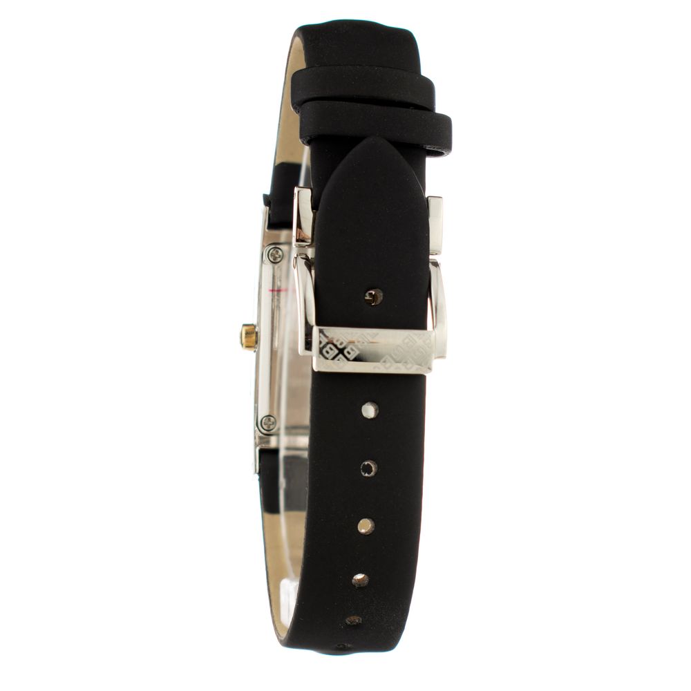 Black Leather Dress Watch