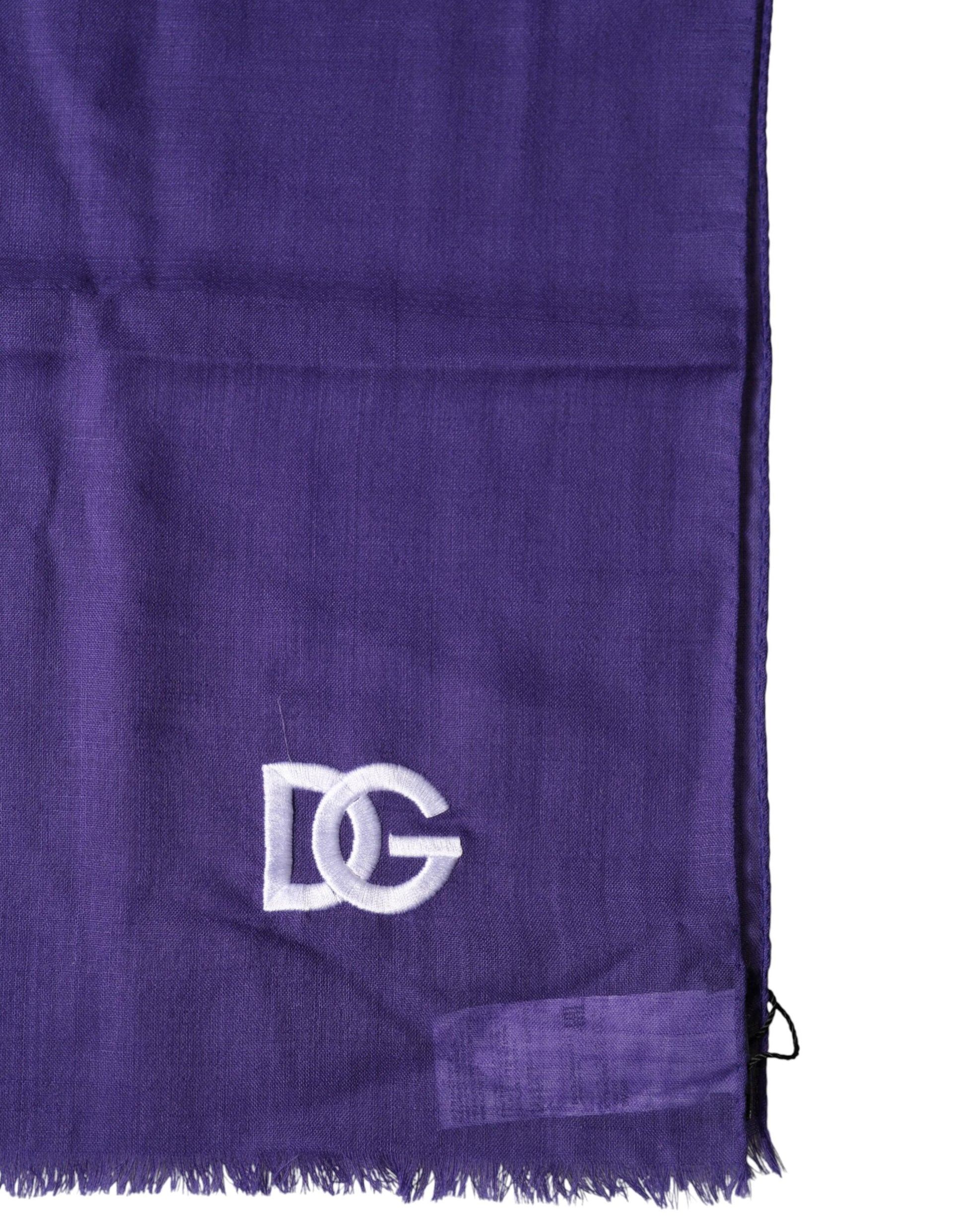 Purple Lace Stole Cotton Wrap Shawl Scarf