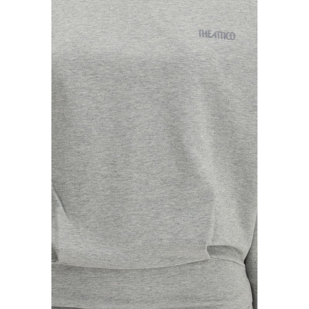 Gray Cotton Casual Dress