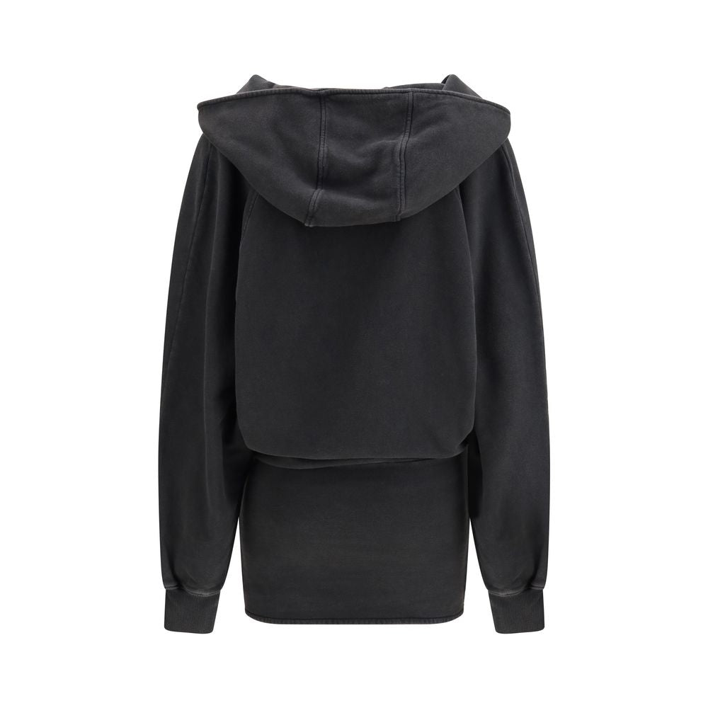 Black Cotton Casual Dress