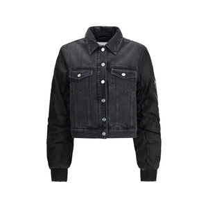 Black Cotton Denim Jacket