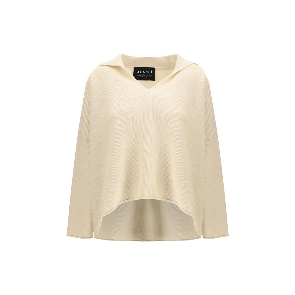 Beige Cashmere Polo Shirt