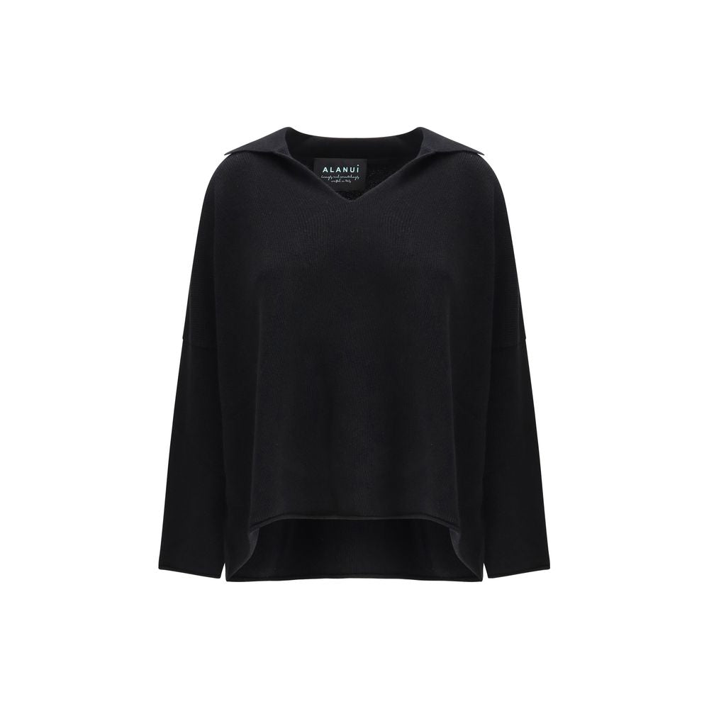 Black Cashmere Polo Shirt