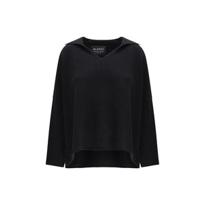Black Cashmere Polo Shirt