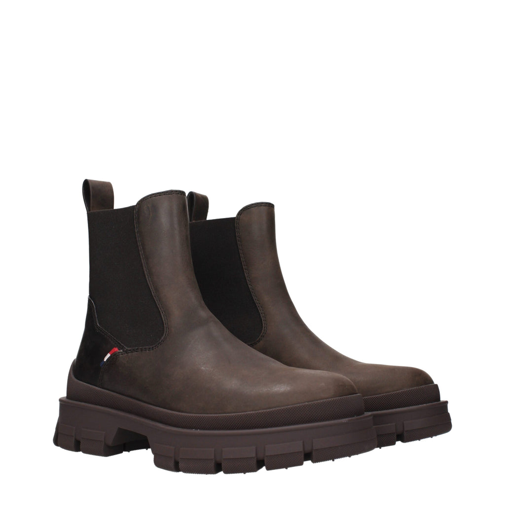 Brown Leather Ankle Boots