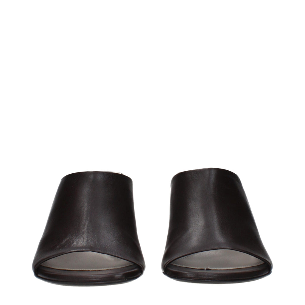 Black Leather High Heel Pumps