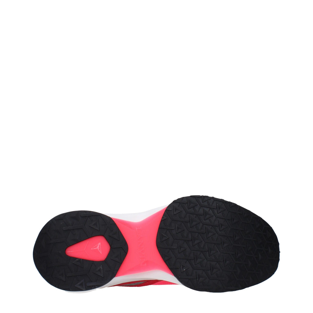 Pink Fabric Athletic Sneakers