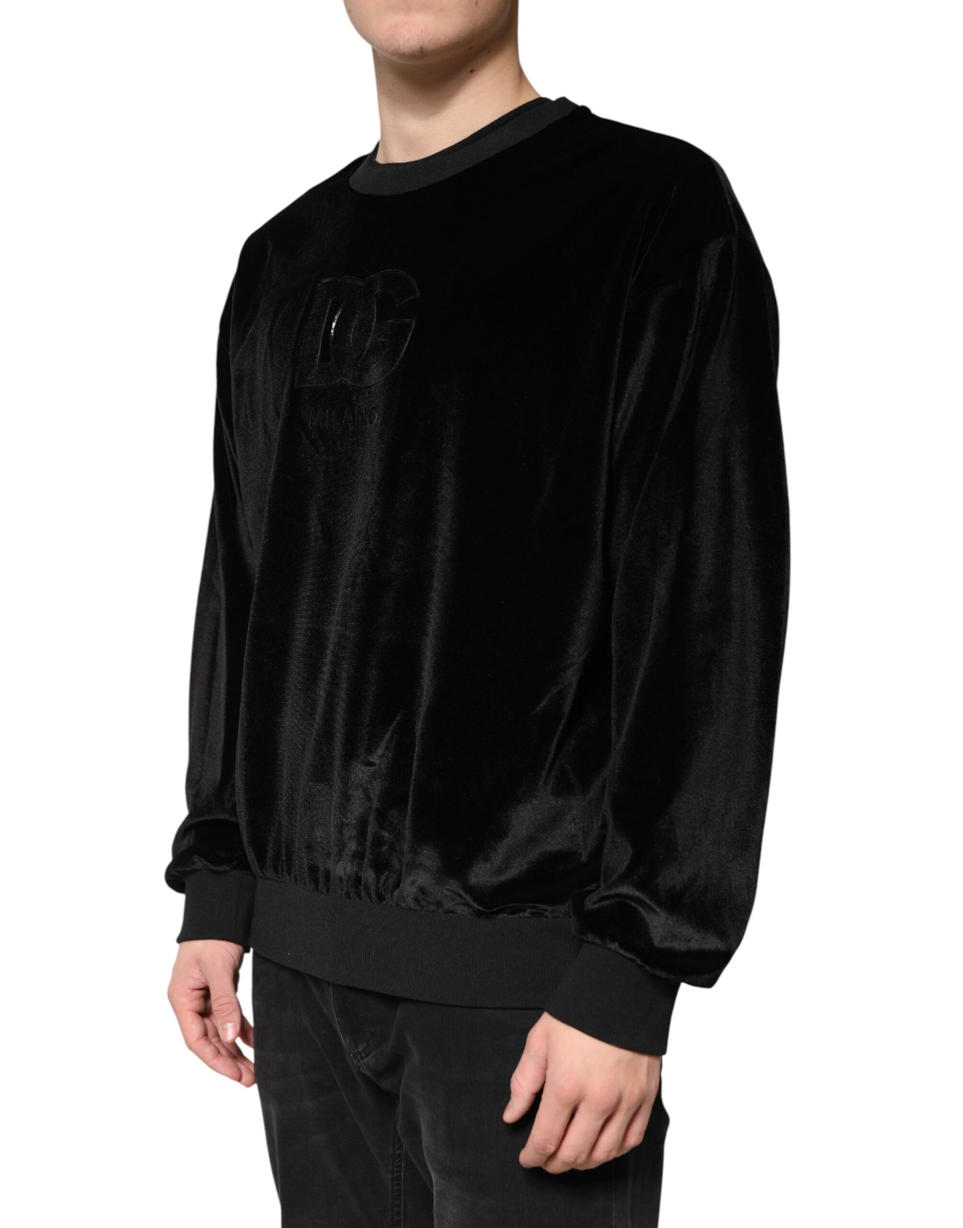 Black DG Logo Crew Neck Sweatshirt Sweater