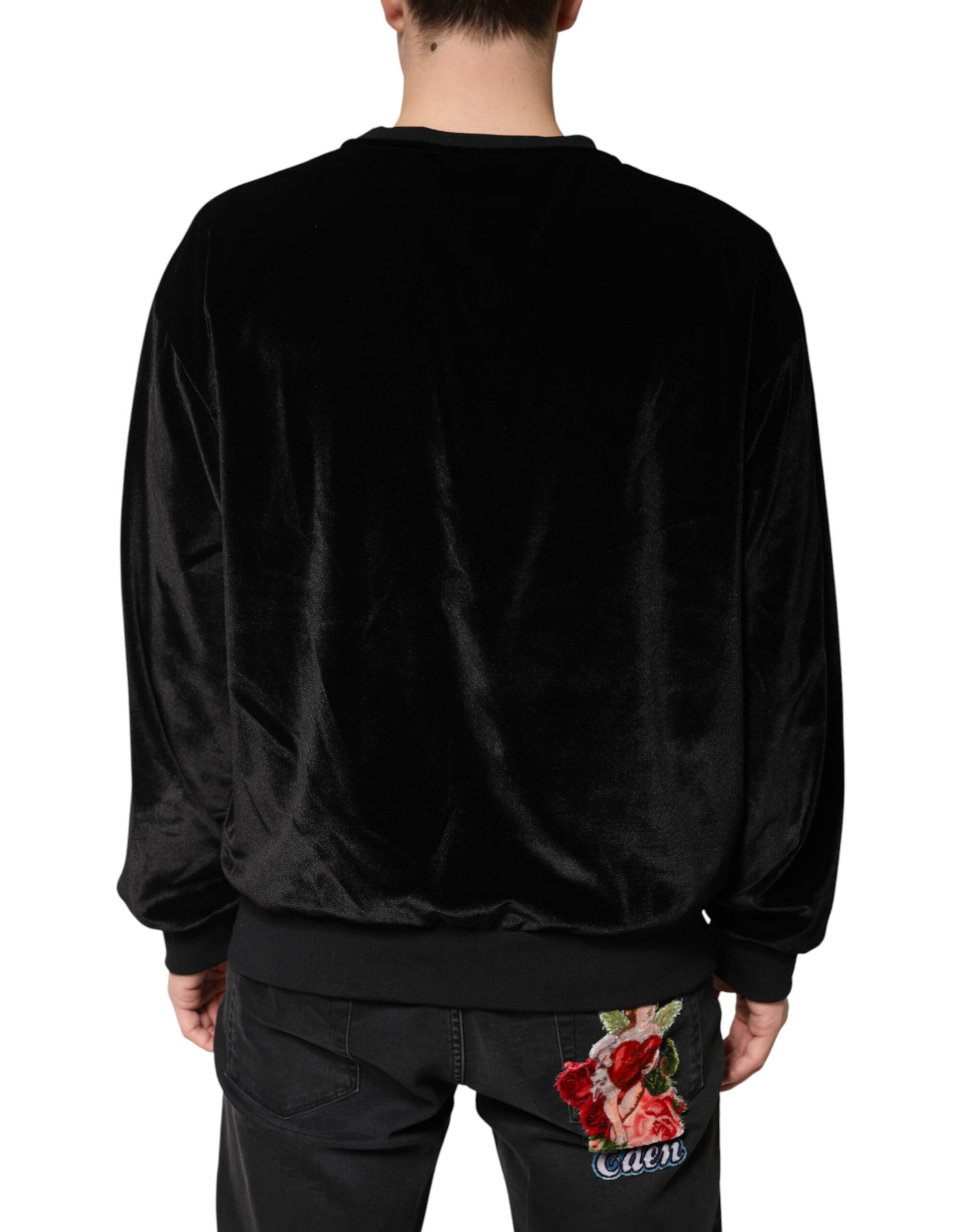 Black DG Logo Crew Neck Sweatshirt Sweater