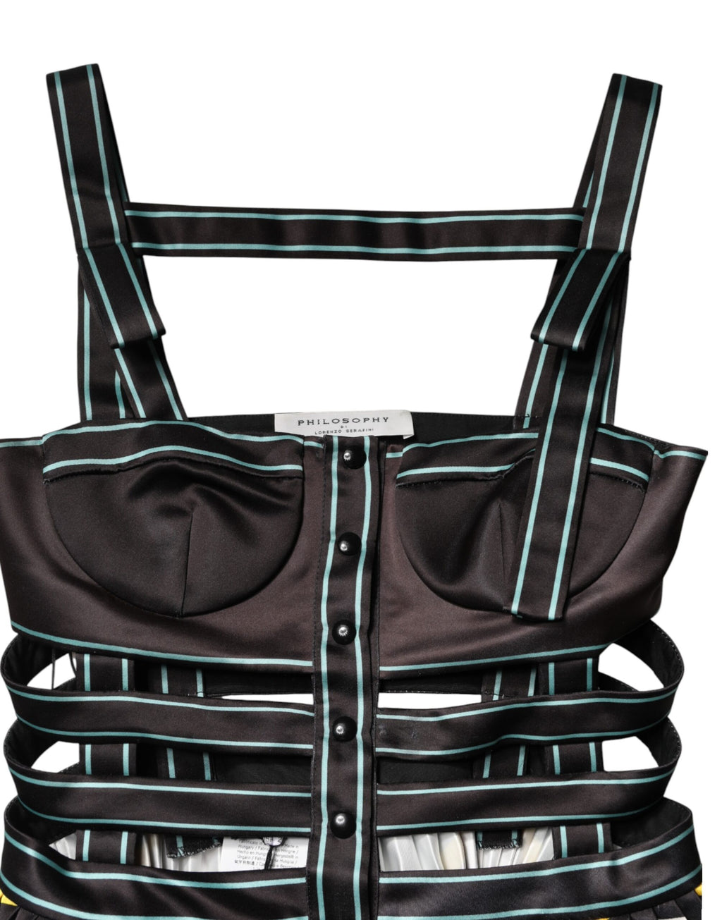 Multicolor Sleeveless A-line Dress