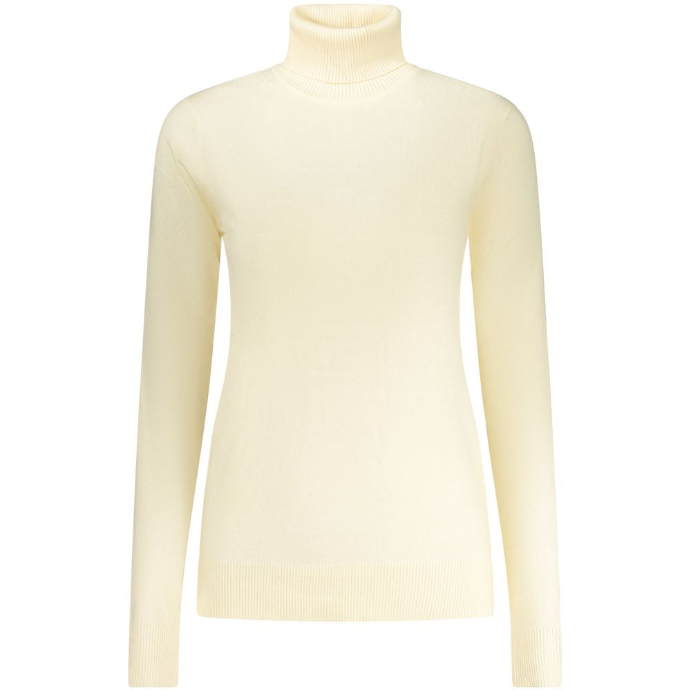 Bianco Viscosa Donna Maglia