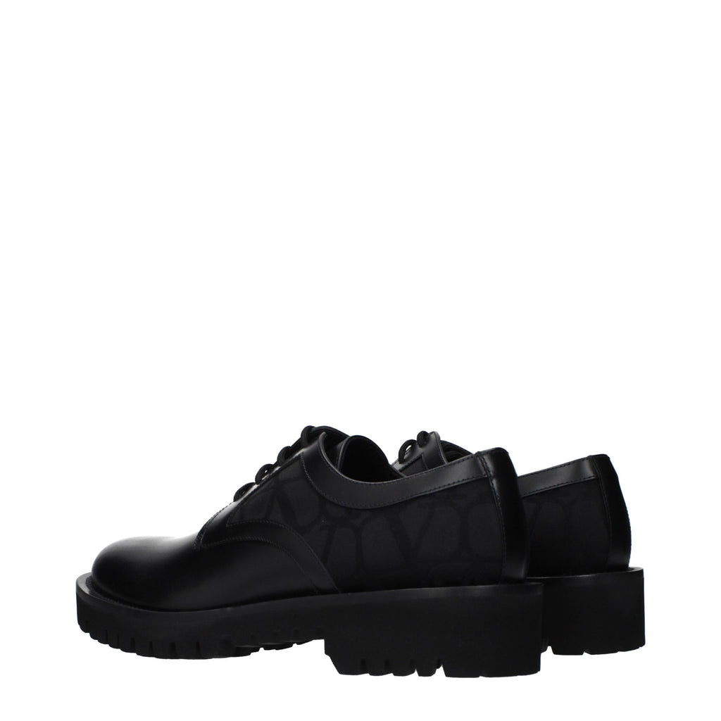 Black Leather Oxfords And Derbies