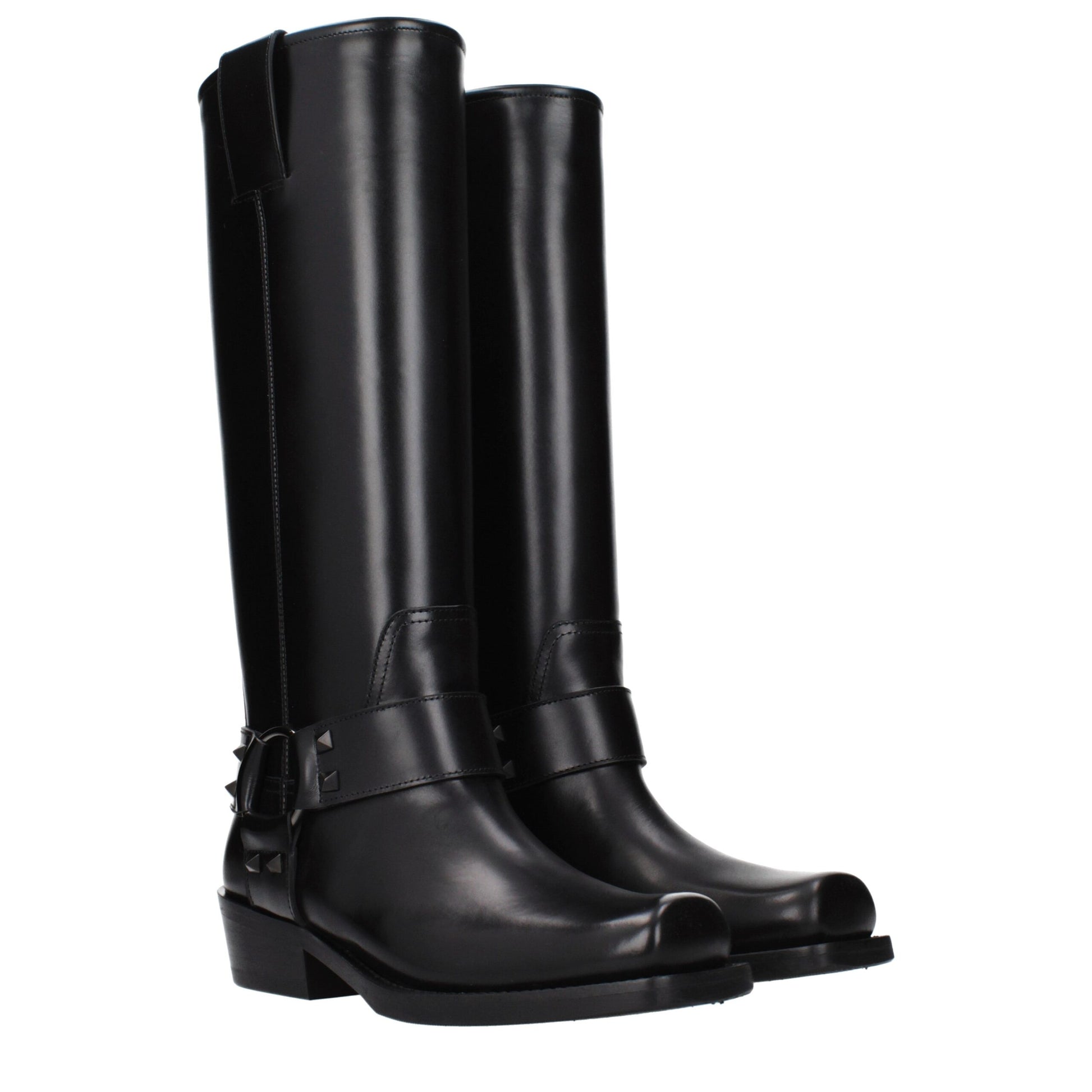 Black Leather Boots