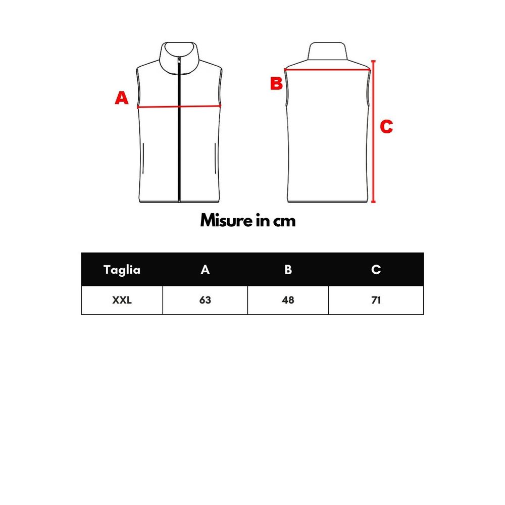 Blue Polyester Sleveless Jacket