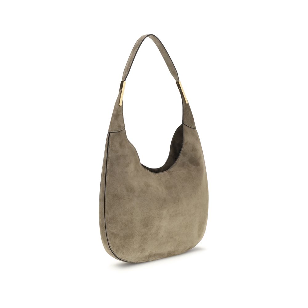 Beige Calf Leather Bos Taurus Shoulder Bag