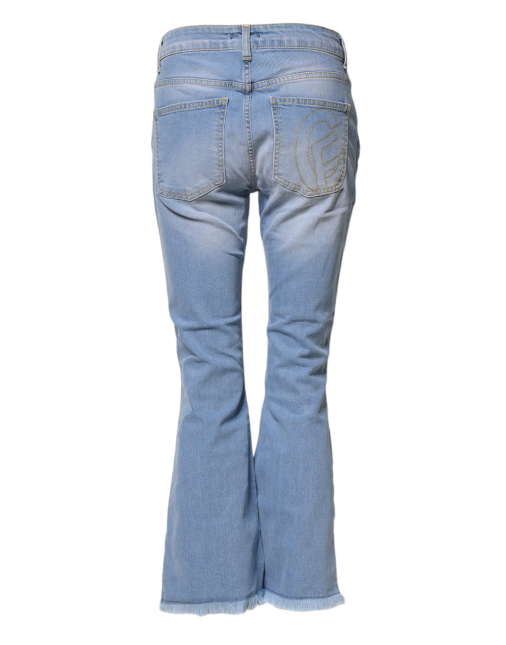 Light Blue Washed High Waist Bootcut Denim Jeans
