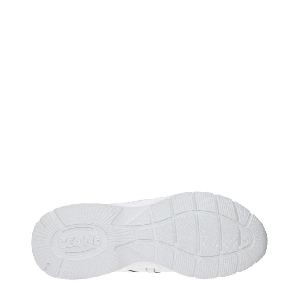 White Leather Athletic Sneakers