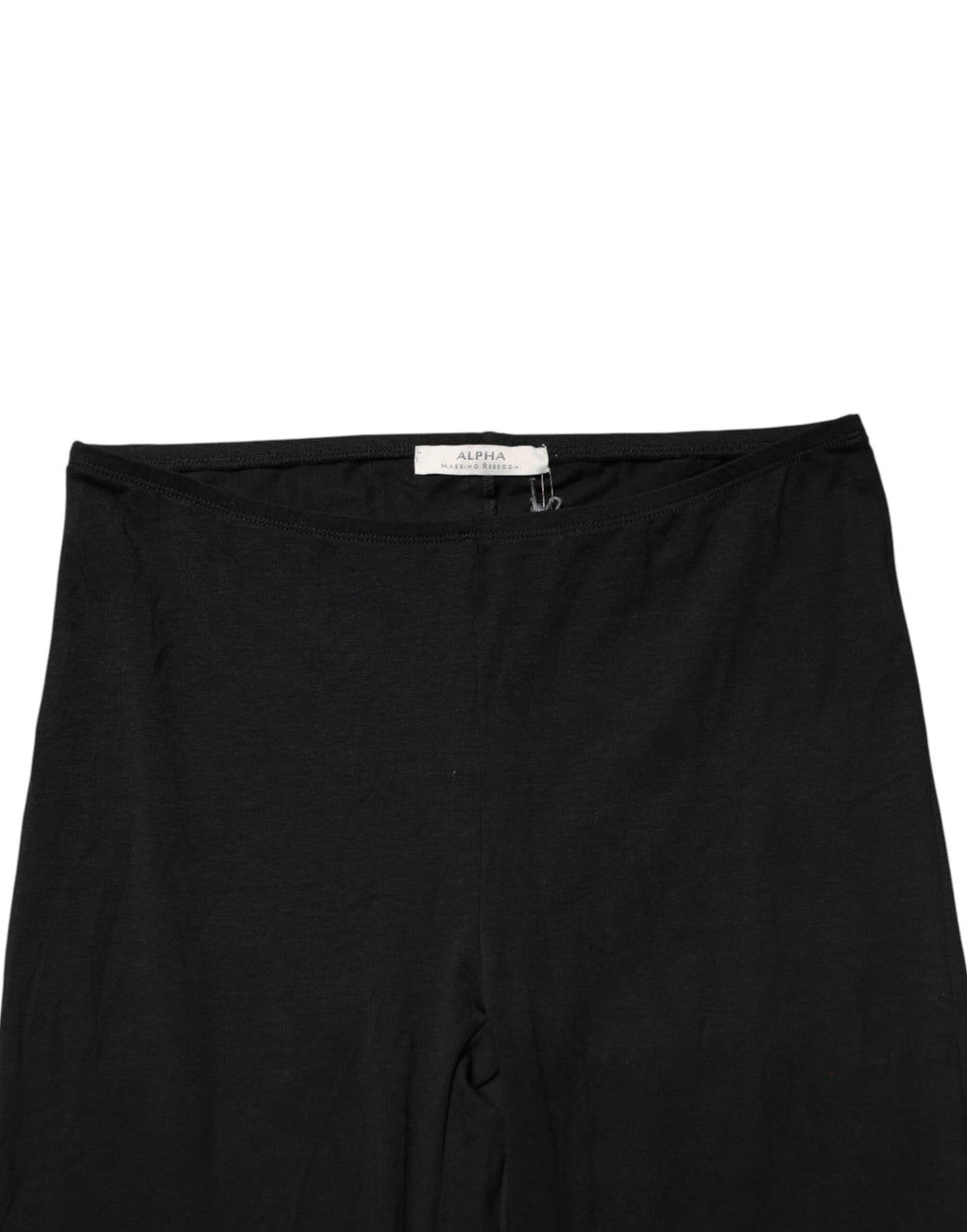 Black Skinny Mid Waist Leggings Cropped Trouser Pants