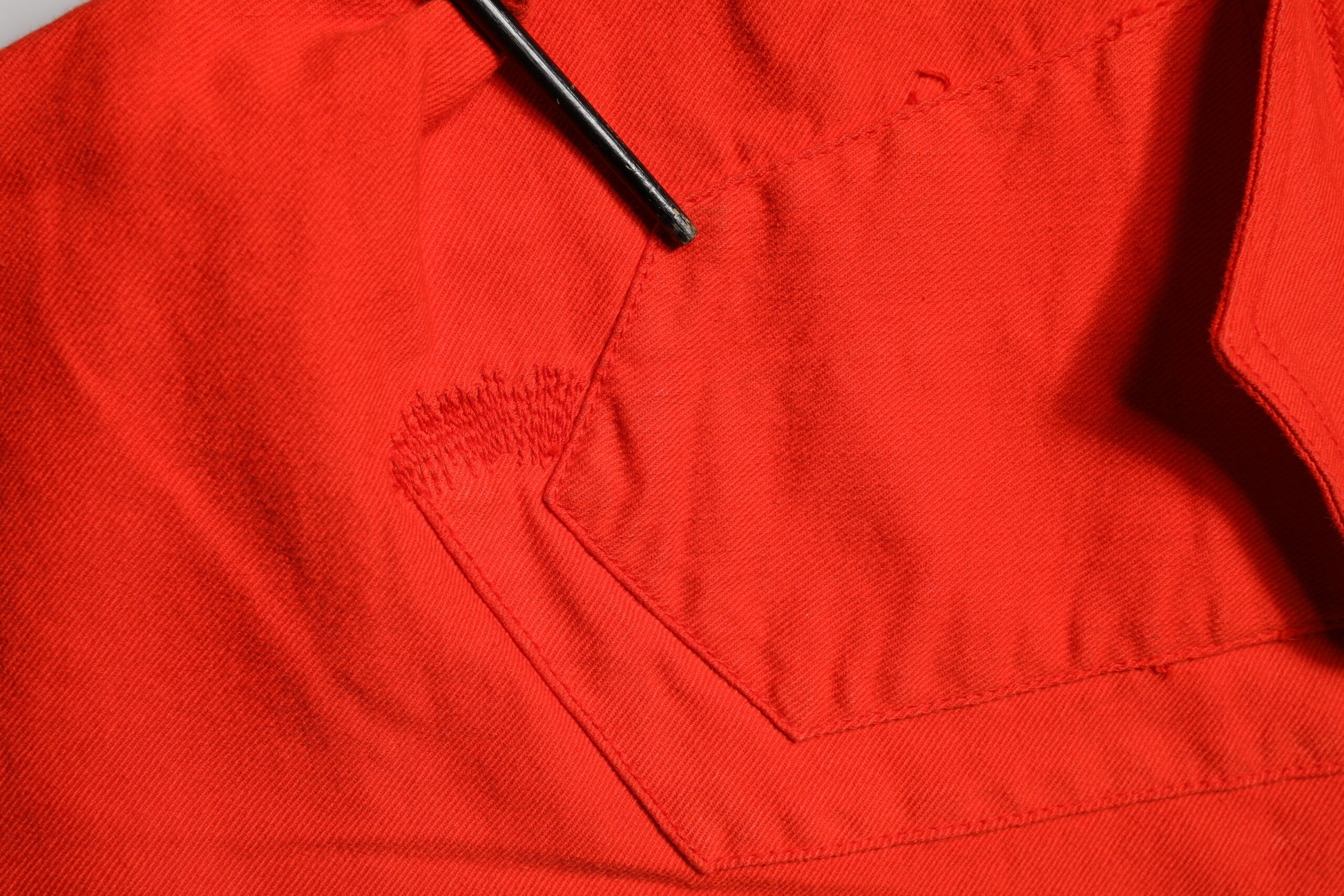 Red Mid Waist Skinny Cropped Trouser Jeans