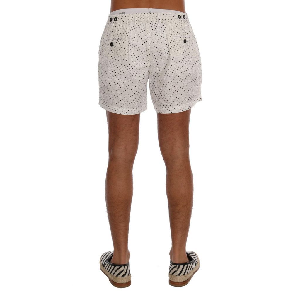 White Polyester Short And Mini Shorts