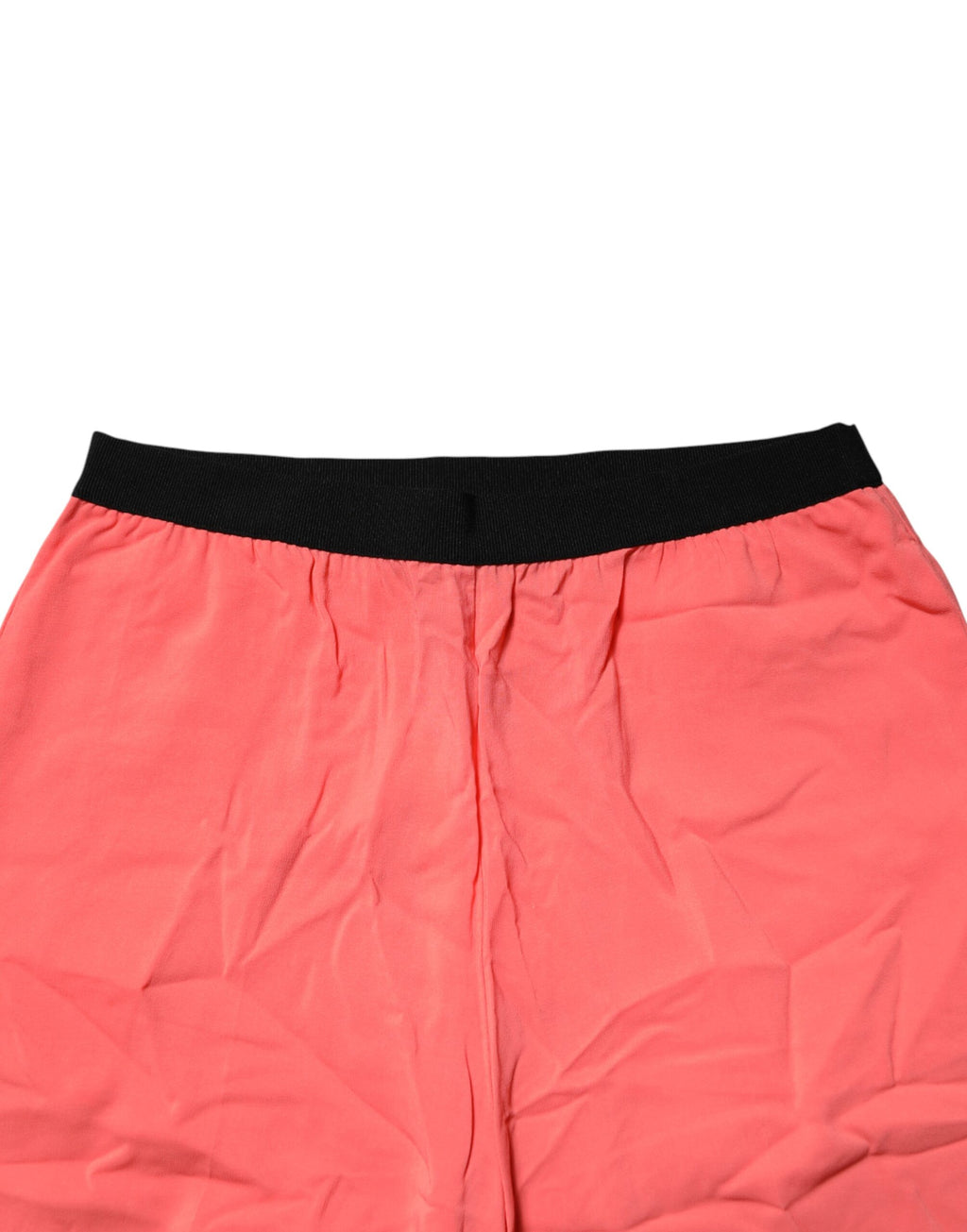 Neon Pink High Waist Straight Wide Leg Trouser Pants