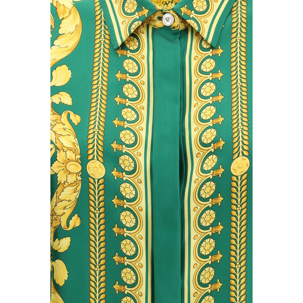 Bicolor Silk Shirt