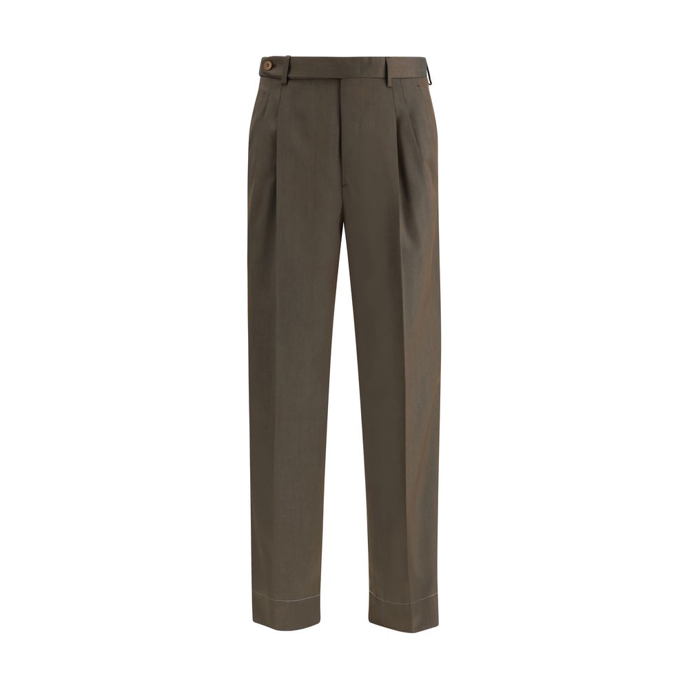 Bicolor Wool Oves Aries Casual Pants