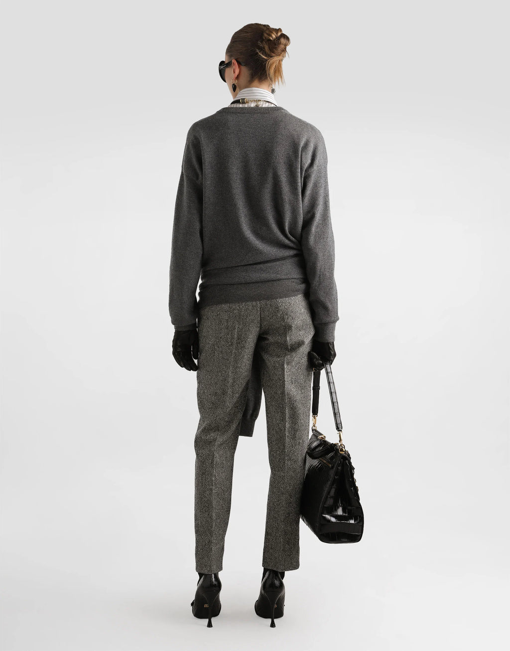 Pinstripe silk and cotton shirt